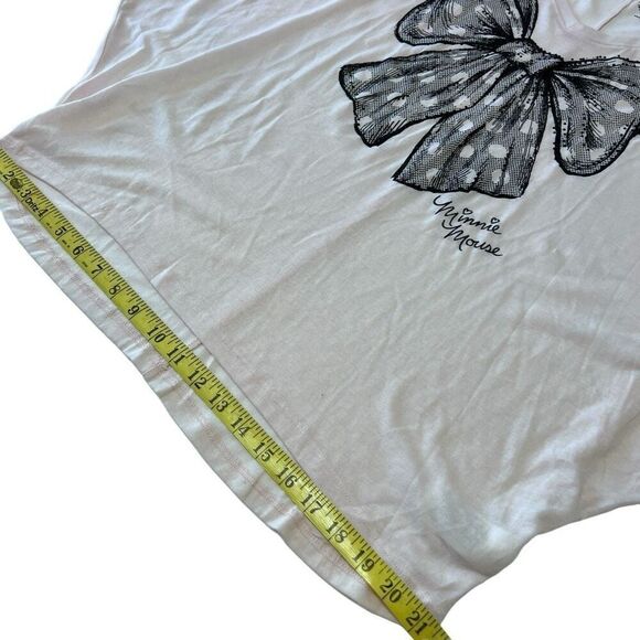 NWT cream neutral Disney Parks Minnie Bow batwing top size XL oversized - Picture 5 of 10